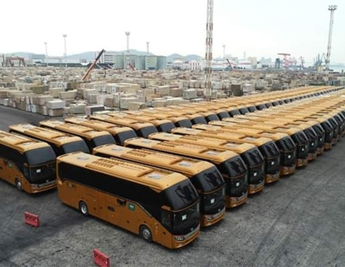 تم شحن 213 وحدة من الحافلات الفاخرة الطويلة إلى المملكة العربية السعودية للتشغيل